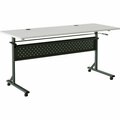 Lorell Table, Flip/Nesting, w/Modesty Panel, 60inx24inx29-1/2in, Gray LLR60766